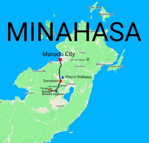 Birding Minahasa Land route to Tomohon and Sonder from Manado city